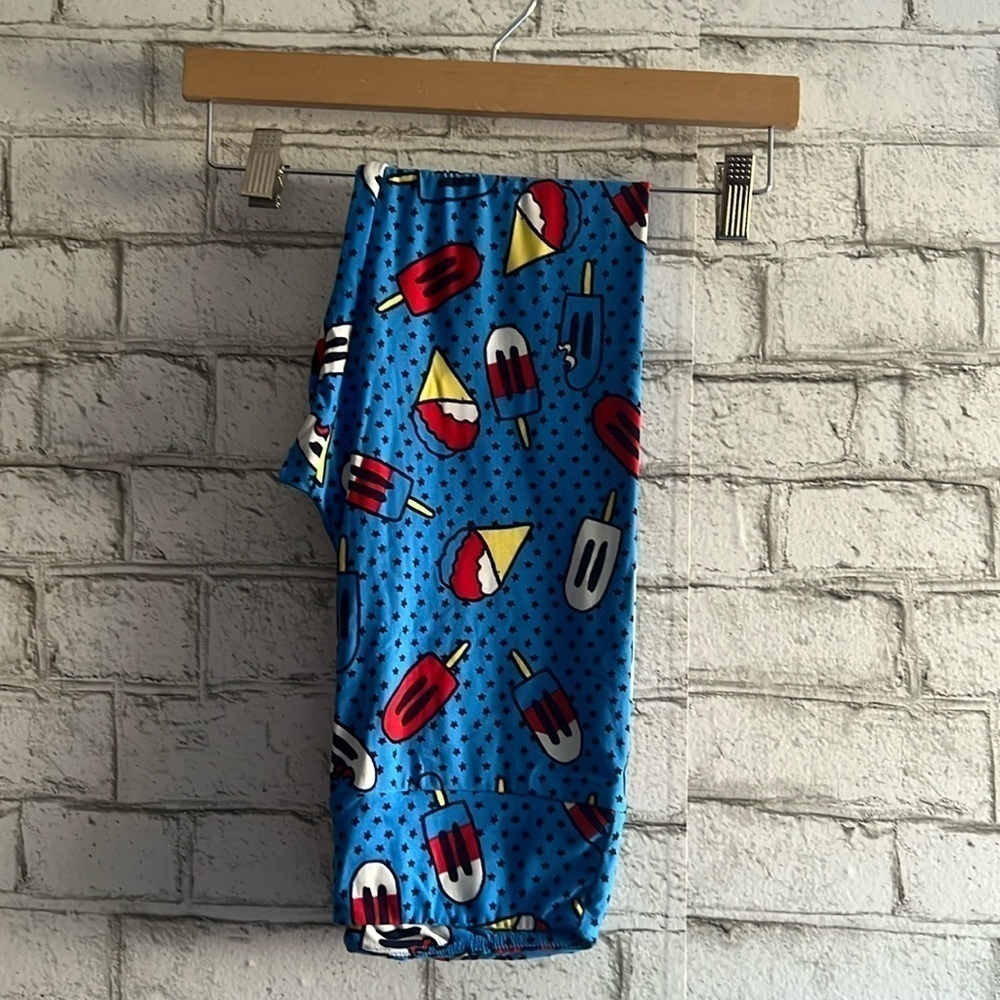 NEW! Americana Popsicle Snow Cone Leggings size OS LuLaRoe